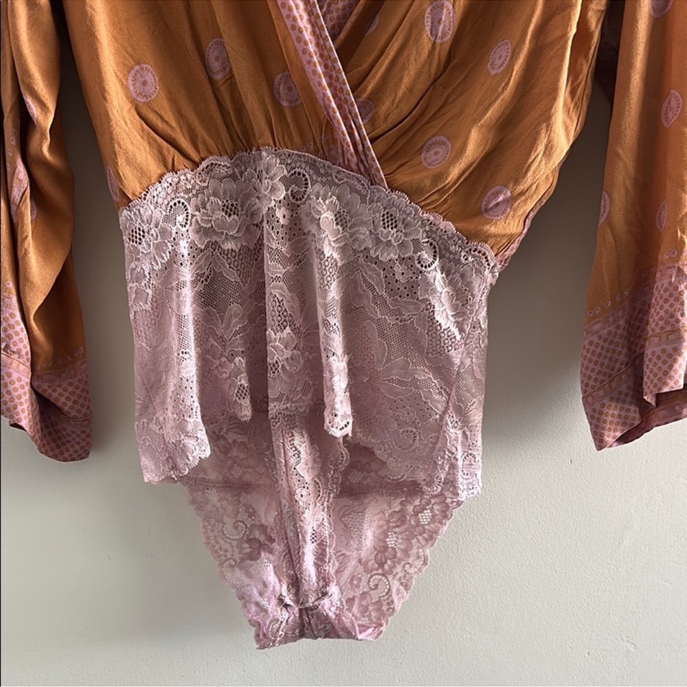 Free People Rust and Lavender Bodysuit - Picture 5 of 10